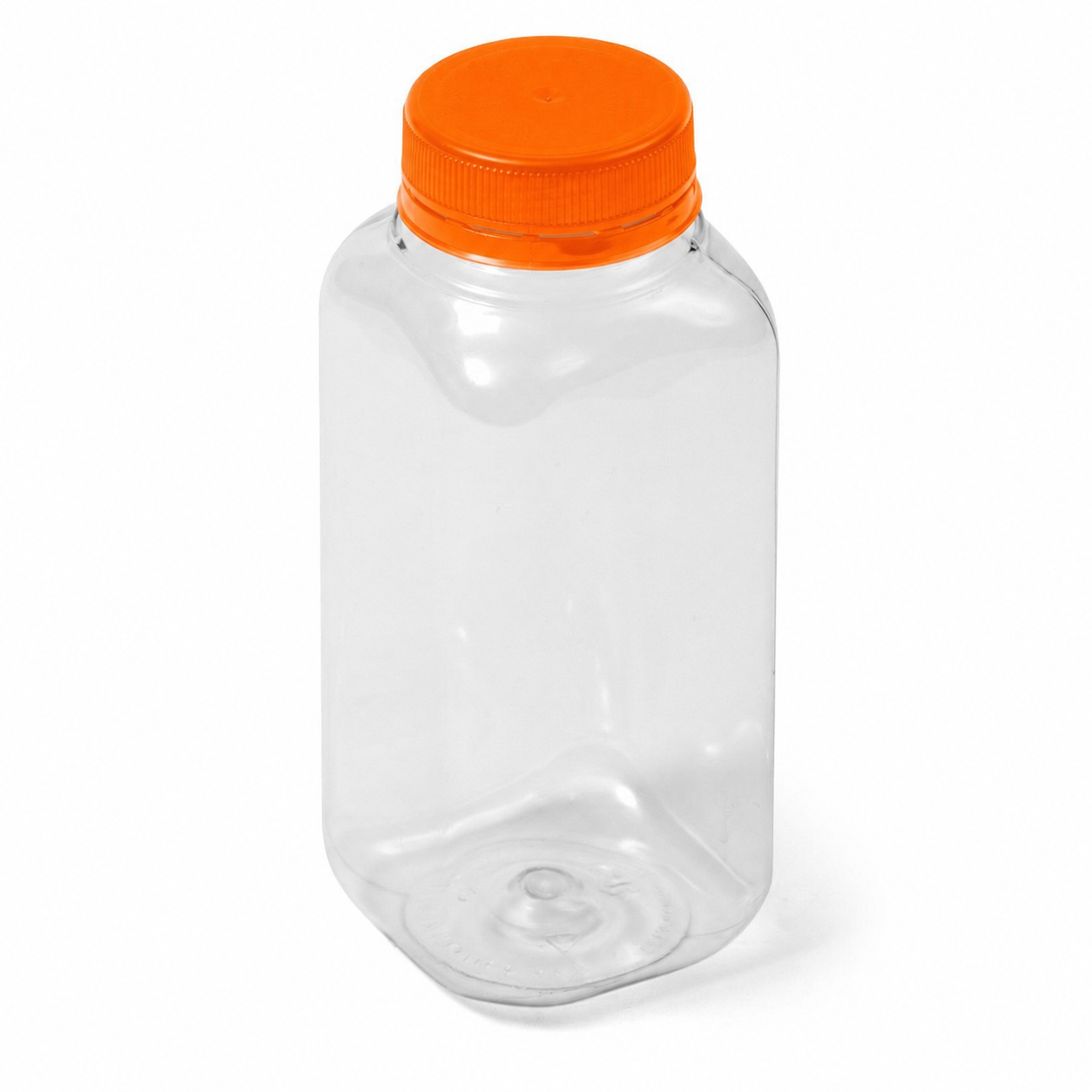 8 fl oz Clear PET Square Bottle - DBJ