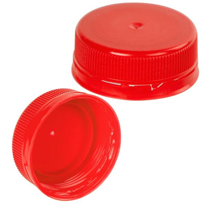 38-IPEC Snap Screw Cap with Tamper Evident Ring - Bag of 25 - Red