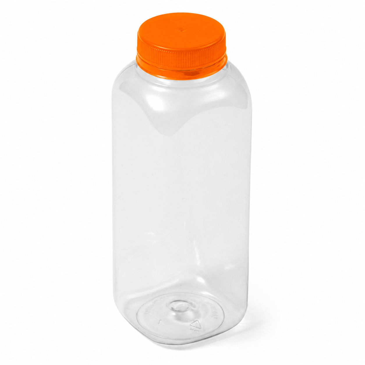 12 fl oz Clear PET Square Bottle - DBJ