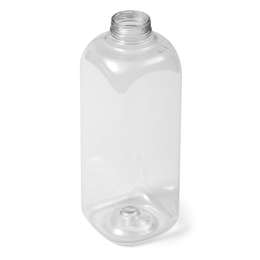 32 fl oz Clear PET Square Bottle - DBJ