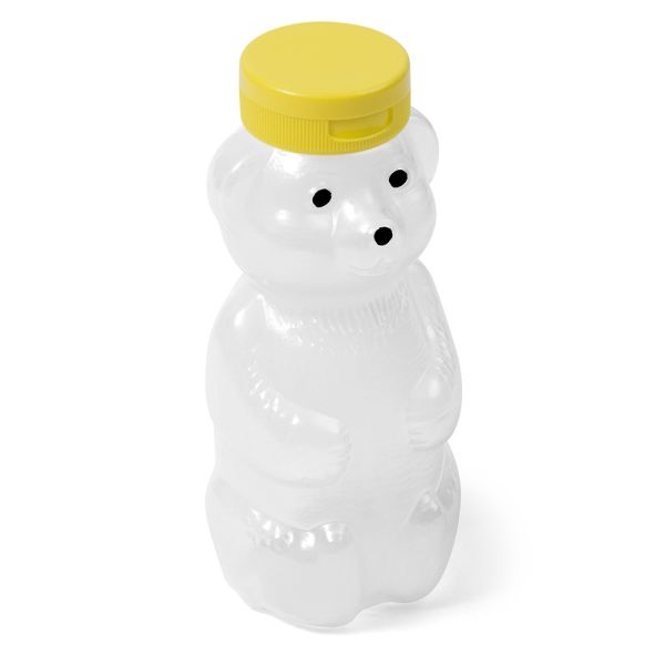 12 oz Natural LDPE Oval Honey Bottle - 38-400 Neck Finish