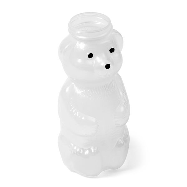 12 oz Natural LDPE Oval Honey Bottle - 38-400 Neck Finish