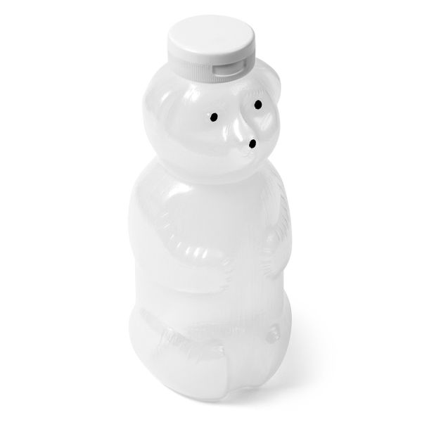 24 oz Natural LDPE Oval Honey Bottle - 38-400 Neck Finish