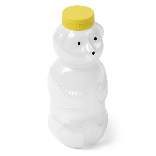 24 oz Natural LDPE Oval Honey Bottle - 38-400 Neck Finish