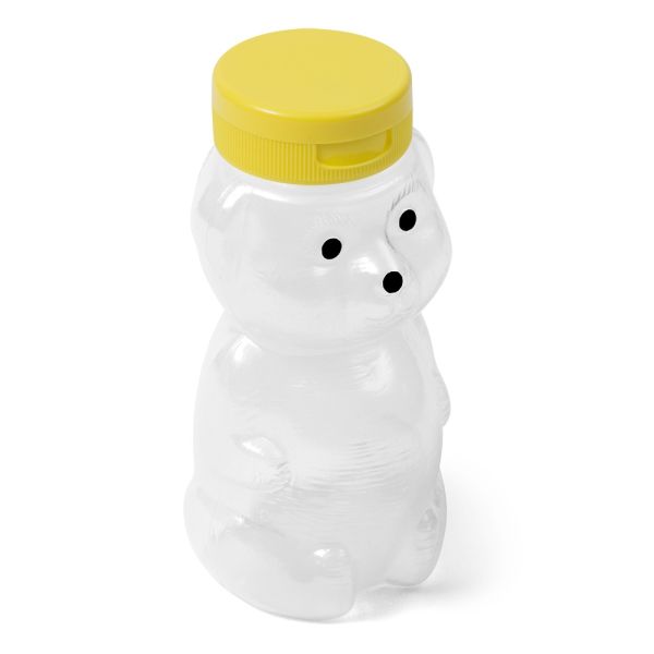 8 oz Natural LDPE Oval Honey Bottle - 38-400 Neck Finish