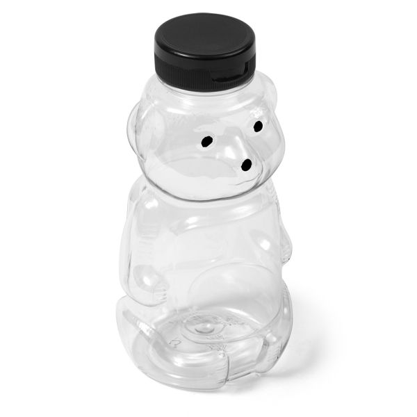 16 oz Clear PET Oval Honey Bottle - 38-400 Neck Finish