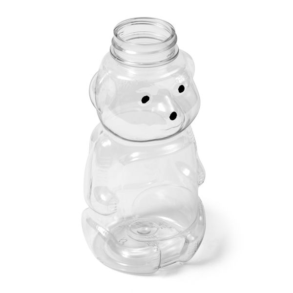 16 oz Clear PET Oval Honey Bottle - 38-400 Neck Finish