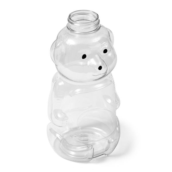 32 oz Clear PET Oval Honey Bottle - 38-400 Neck Finish