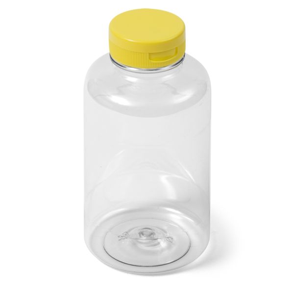 12 oz Clear PET Boston Round Bottle - 38-400 Neck Finish