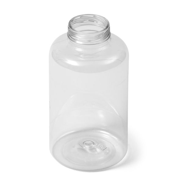 12 oz Clear PET Boston Round Bottle - IPEC Tamper Evident Neck