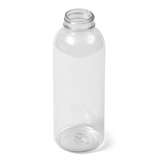 12 oz Clear PET Round Bottle - 38-400 Neck Finish
