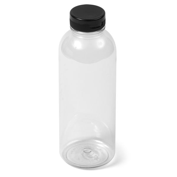 16 oz Clear PET Round Bottle - 38-400 Neck Finish