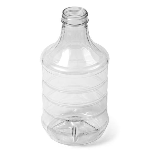 32 oz Clear PET Round Sauce Bottle - 38-400 Neck Finish