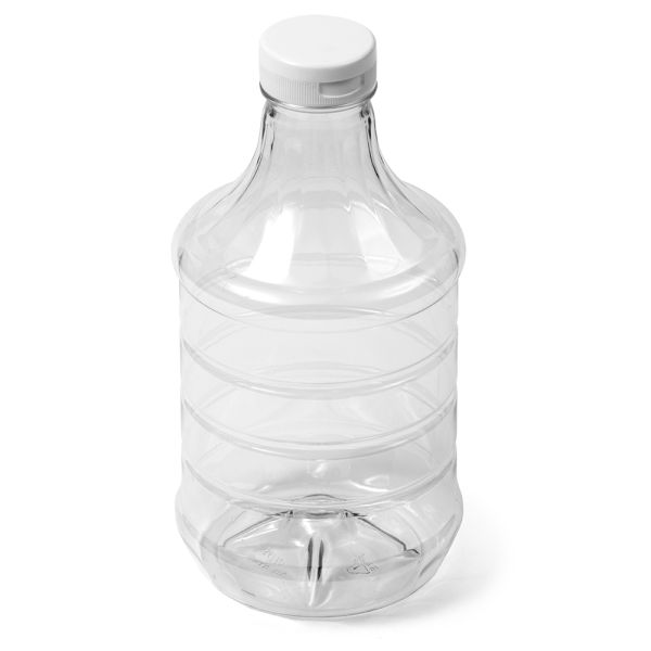32 oz Clear PET Round Sauce Bottle - 38-400 Neck Finish