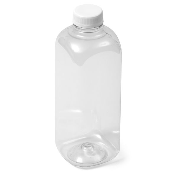 32 oz Clear PET Square Bottle - 38-400 Neck Finish
