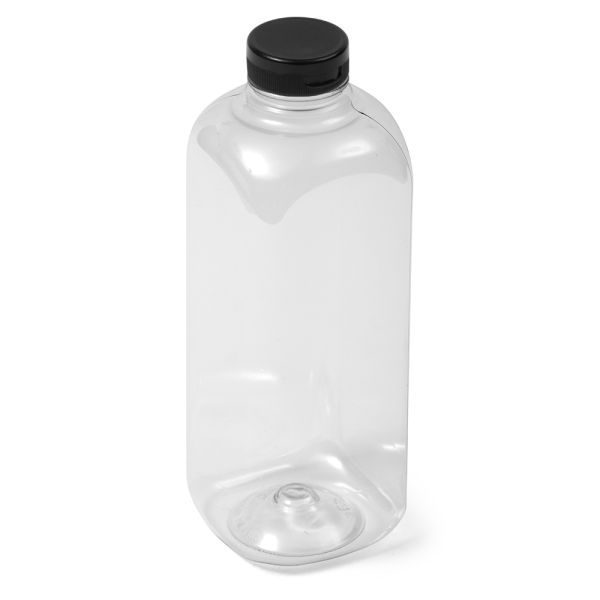 32 oz Clear PET Square Bottle - 38-400 Neck Finish