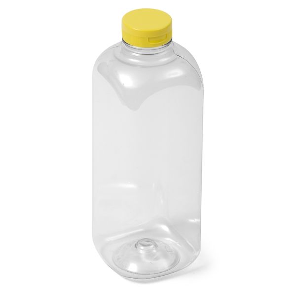 32 oz Clear PET Square Bottle - 38-400 Neck Finish